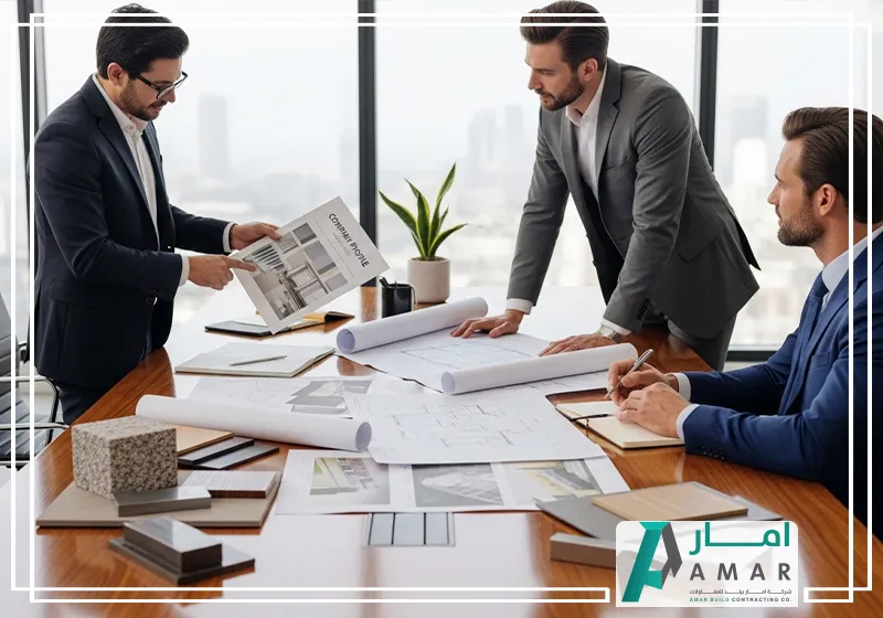العناصر الأساسية لكتابة بروفايل شركة مقاولات